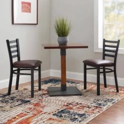 Galina Black Metal Side Chair High Back with Burgundy Faux Leather Seat (Carton of 2) by Linon Home Decor 21 Galina Black Metal Side Chair High Back with Burgundy Faux Leather Seat (Carton of 2) by Linon Home Decor -Linon Home Decor Shop black linon home decor dining chairs thdac3725 31 1000