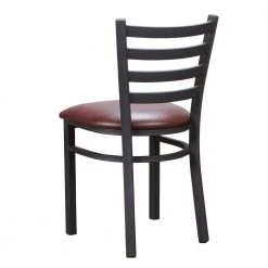 Galina Black Metal Side Chair High Back with Burgundy Faux Leather Seat (Carton of 2) by Linon Home Decor 17 Galina Black Metal Side Chair High Back with Burgundy Faux Leather Seat (Carton of 2) by Linon Home Decor -Linon Home Decor Shop black linon home decor dining chairs thdac3725 4f 1000