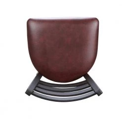 Galina Black Metal Side Chair High Back with Burgundy Faux Leather Seat (Carton of 2) by Linon Home Decor 14 Galina Black Metal Side Chair High Back with Burgundy Faux Leather Seat (Carton of 2) by Linon Home Decor -Linon Home Decor Shop black linon home decor dining chairs thdac3725 a0 1000