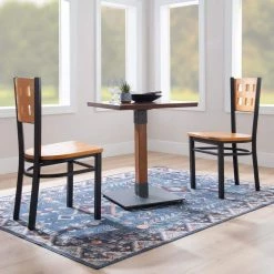 Blalock Black Metal Side Chair High Back with Wood Back and Seat (Carton of 2) by Linon Home Decor 19 Blalock Black Metal Side Chair High Back with Wood Back and Seat (Carton of 2) by Linon Home Decor -Linon Home Decor Shop black linon home decor dining chairs thdac3732 31 1000