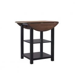 Lenny Black 3pc Wood Table Top Counter Set by Linon Home Decor 25 Lenny Black 3pc Wood Table Top Counter Set by Linon Home Decor -Linon Home Decor Shop black linon home decor dining room sets hd221928 1f 1000