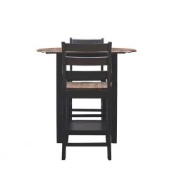 Lenny Black 3pc Wood Table Top Counter Set by Linon Home Decor 18 Lenny Black 3pc Wood Table Top Counter Set by Linon Home Decor -Linon Home Decor Shop black linon home decor dining room sets hd221928 40 1000