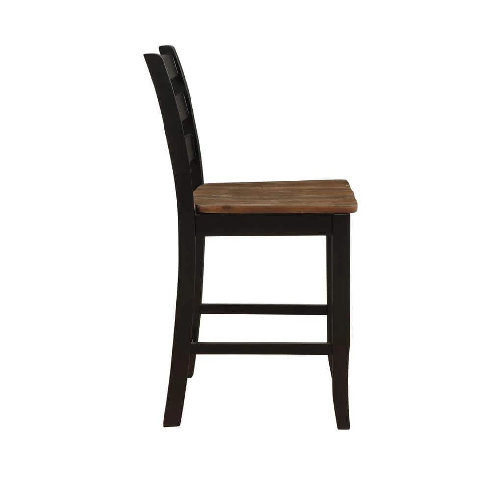 Lenny Black 3pc Wood Table Top Counter Set by Linon Home Decor 8 Lenny Black 3pc Wood Table Top Counter Set by Linon Home Decor - Image 6