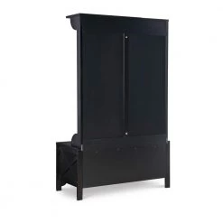 Lori Black Hall Tree Wide with Storage by Linon Home Decor 16 Lori Black Hall Tree Wide with Storage by Linon Home Decor -Linon Home Decor Shop black linon home decor hall trees thd03542 66 1000
