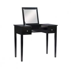 Black Bedroom Vanity Table with Butterfly Bench by Linon Home Decor 24 Black Bedroom Vanity Table with Butterfly Bench by Linon Home Decor -Linon Home Decor Shop black linon home decor makeup vanities 98135blkx 01 kd u 4f 1000