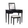 Black Bedroom Vanity Table with Butterfly Bench by Linon Home Decor 1 Black Bedroom Vanity Table with Butterfly Bench by Linon Home Decor -Linon Home Decor Shop black linon home decor makeup vanities 98135blkx 01 kd u 64 1000