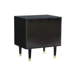 Covington 2-Drawer Black Texture Nightstand by Linon Home Decor 18 Covington 2-Drawer Black Texture Nightstand by Linon Home Decor -Linon Home Decor Shop black linon home decor nightstands thd03517 4f 1000