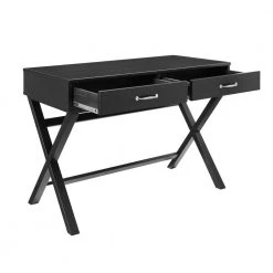 Dayna Black 2-Drawer Desk by Linon Home Decor 15 Dayna Black 2-Drawer Desk by Linon Home Decor -Linon Home Decor Shop black linon home decor writing desks thd02746 77 1000