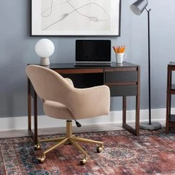 Henry 43.25 in. Rectangular Black and Walnut Wood with 2 Drawers Writing Desk by Linon Home Decor -Linon Home Decor Shop black walnut linon home decor writing desks thd03174 44 1000