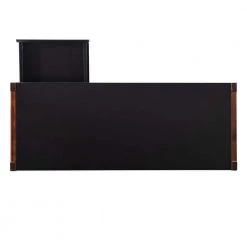 Henry 43.25 in. Rectangular Black and Walnut Wood with 2 Drawers Writing Desk by Linon Home Decor -Linon Home Decor Shop black walnut linon home decor writing desks thd03174 a0 1000