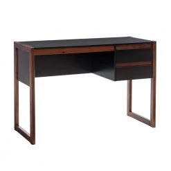 Henry 43.25 in. Rectangular Black and Walnut Wood with 2 Drawers Writing Desk by Linon Home Decor -Linon Home Decor Shop black walnut linon home decor writing desks thd03174 c3 1000