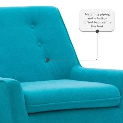 Trelis Bright Blue Microfiber Arm Chair by Linon Home Decor 15 Trelis Bright Blue Microfiber Arm Chair by Linon Home Decor -Linon Home Decor Shop blue linon home decor accent chairs 368360mer01u a0 1000