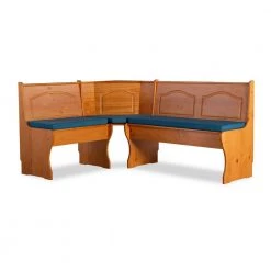 3-Piece Chelsea Nook Vintage Blue Cushion by Linon Home Decor -Linon Home Decor Shop blue linon home decor dining room sets thd01920 4f 1000