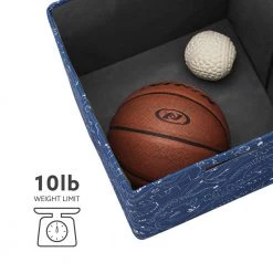 Dillon Foldable Bin Dinosaur (Carton of 2) by Linon Home Decor -Linon Home Decor Shop blue linon home decor kids storage cubes thd03692 a0 1000