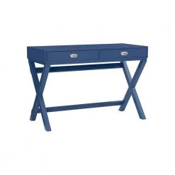 Linon Home Decor Shop 30 Sara Navy Blue 2-Drawer Writing Desk by Linon Home Decor