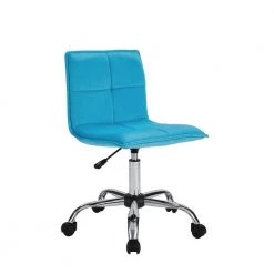 Dax Blue Adjustable Office Chair by Linon Home Decor