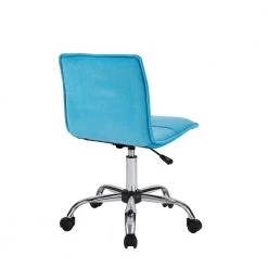 Dax Blue Adjustable Office Chair by Linon Home Decor -Linon Home Decor Shop blue velvet linon home decor task chairs thd03592 66 1000