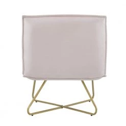 LauraLee Blush Pink Polyester Velvet Seat Accent Chair by Linon Home Decor -Linon Home Decor Shop blush pink linon home decor accent chairs thd04097 66 1000