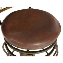 Thomas 24" Oval Back Bronze Upholstered Seating Counter stool by Linon Home Decor 12 Thomas 24" Oval Back Bronze Upholstered Seating Counter stool by Linon Home Decor -Linon Home Decor Shop bronze linon home decor bar stools thd03501 1d 1000