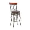 Thomas 30" Oval Back Bronze Upholstered Barstool by Linon Home Decor 2 Thomas 30" Oval Back Bronze Upholstered Barstool by Linon Home Decor -Linon Home Decor Shop bronze linon home decor bar stools thd03502 64 1000