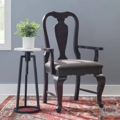 Salus Brown Arm Chair Uph Seat by Linon Home Decor -Linon Home Decor Shop brown linon home decor accent chairs thd04147 31 1000