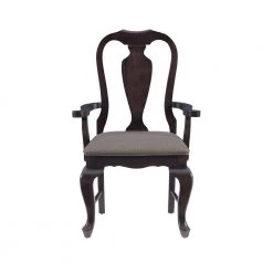 Salus Brown Arm Chair Uph Seat by Linon Home Decor -Linon Home Decor Shop brown linon home decor accent chairs thd04147 c3 1000