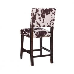 Corey 24 in. Udder Madness Cushioned Bar Stool by Linon Home Decor -Linon Home Decor Shop brown linon home decor bar stools 14060udd01u 4f 1000