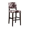 Reese Udder-Madness Brown Upholstered Barstool by Linon Home Decor -Linon Home Decor Shop brown linon home decor bar stools thd03514 64 1000