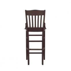 Thaler Brown 45.5 in. in. Barstool w/wood seat (Set of 2) by Linon Home Decor -Linon Home Decor Shop brown linon home decor bar stools thdac04019 66 1000