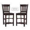 Dorothy 40.5 in. Brown Wood Back Bar Stool with 24 in. High Wood Seat (Set of 2) by Linon Home Decor 1 Dorothy 40.5 in. Brown Wood Back Bar Stool with 24 in. High Wood Seat (Set of 2) by Linon Home Decor -Linon Home Decor Shop brown linon home decor bar stools thdac3764 64 1000