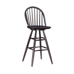 Renee 44 in. Brown Windsor Back Wood Bar Height Stool with Wood-Seat (Set of 2) by Linon Home Decor -Linon Home Decor Shop brown linon home decor bar stools thdac3794 c3 1000