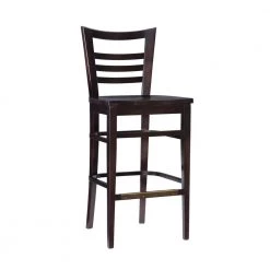 Brian 44.5 in. Brown Curved Wood Ladder Back Bar Stool with Wood Seat (Set of 2) by Linon Home Decor -Linon Home Decor Shop brown linon home decor bar stools thdac3820 c3 1000