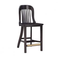Hynes 40 in. Brown Slat Back Solid Wood 24.5 in. H Seat Counter Stool with Wood Seat (Set of 2) by Linon Home Decor -Linon Home Decor Shop brown linon home decor bar stools thdac3844 c3 1000