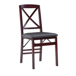 Triena Expresso X Back Folding Chairs (Set of 2) by Linon Home Decor -Linon Home Decor Shop brown linon home decor dining chairs 01826esp 02 as u c3 1000