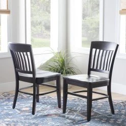 Tinker Brown Chair wood Seat (2 pk) by Linon Home Decor -Linon Home Decor Shop brown linon home decor dining chairs thdac04042 31 1000