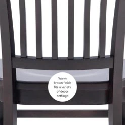 Tinker Brown Chair wood Seat (2 pk) by Linon Home Decor -Linon Home Decor Shop brown linon home decor dining chairs thdac04042 66 1000