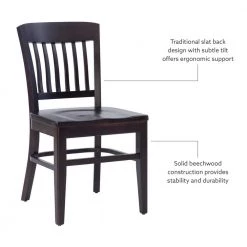 Tinker Brown Chair wood Seat (2 pk) by Linon Home Decor -Linon Home Decor Shop brown linon home decor dining chairs thdac04042 c3 1000