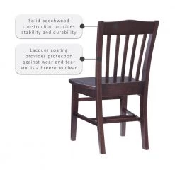 Brinley Brown Wood Dining Chair (Set of 2) by Linon Home Decor -Linon Home Decor Shop brown linon home decor dining chairs thdac3771 1f 1000