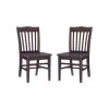 Brinley Brown Wood Dining Chair (Set of 2) by Linon Home Decor 2 Brinley Brown Wood Dining Chair (Set of 2) by Linon Home Decor -Linon Home Decor Shop brown linon home decor dining chairs thdac3771 64 1000