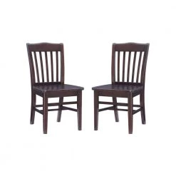 Brinley Brown Wood Dining Chair (Set of 2) by Linon Home Decor