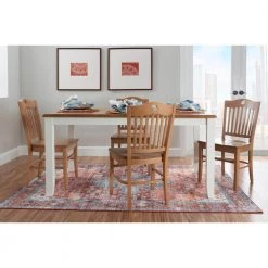 Edgar Brown Wood with Wood Seat Side Chair (Set of 2) by Linon Home Decor -Linon Home Decor Shop brown linon home decor dining chairs thdac3813 31 1000