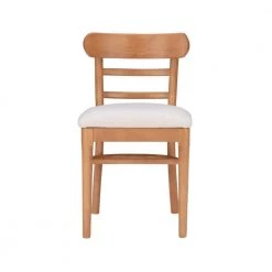 Monty Brown Wood with Cream Upholstered Seat Side Chair (Set of 2) by Linon Home Decor -Linon Home Decor Shop brown linon home decor dining chairs thdac3841 4f 1000