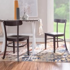Jefferson Brown Solid Wood Side Chair (Set of 2) by Linon Home Decor -Linon Home Decor Shop brown linon home decor dining chairs thdac3848 31 1000