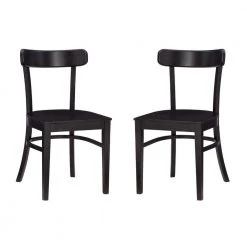 Jefferson Brown Solid Wood Side Chair (Set of 2) by Linon Home Decor