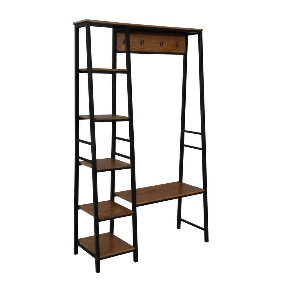 Austin Ash Veneer Hall Tree by Linon Home Decor 3 Austin Ash Veneer Hall Tree by Linon Home Decor