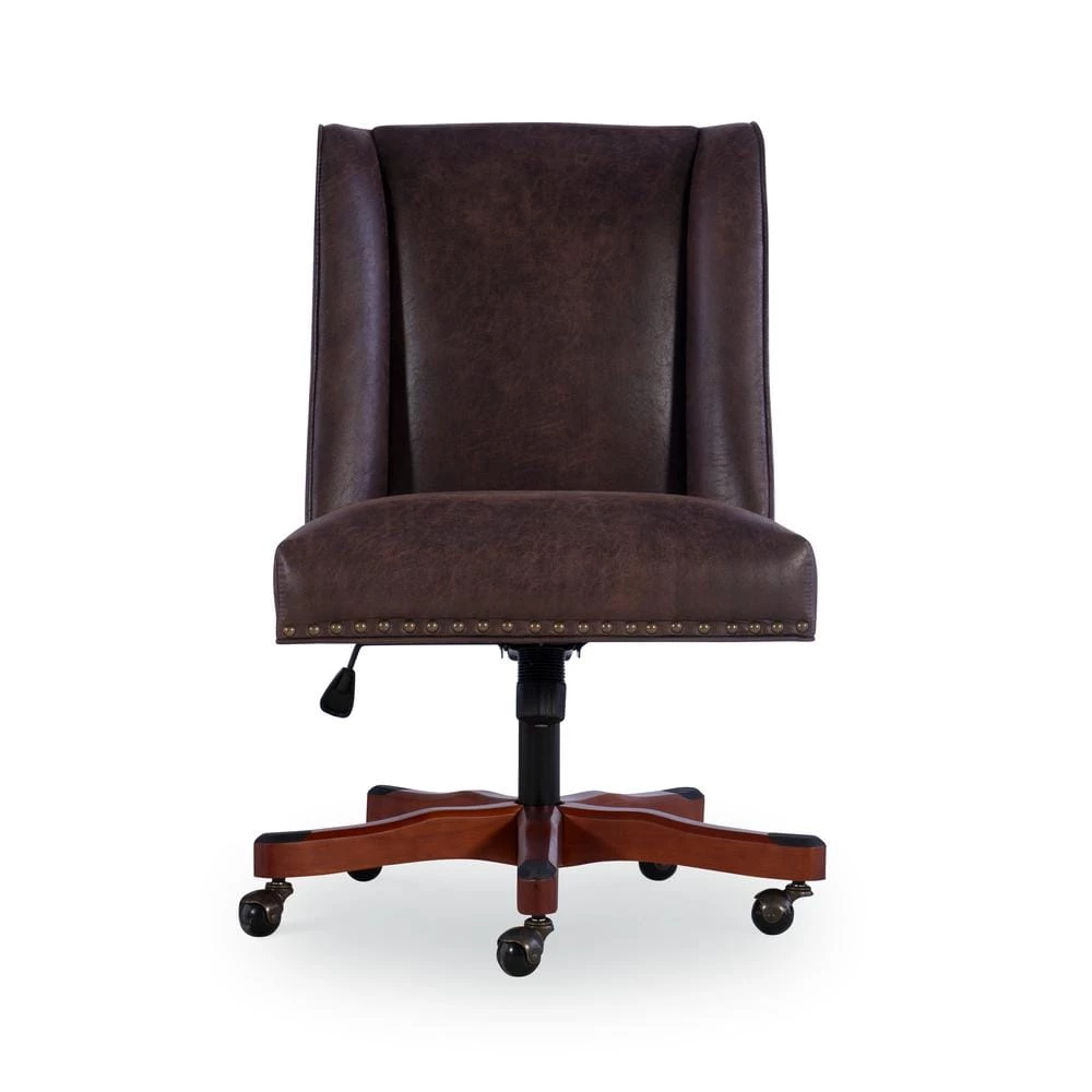 Draper Brown Office Chair by Linon Home Decor 8 Draper Brown Office Chair by Linon Home Decor - Image 6