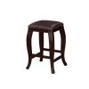 San Francisco 24 in. Brown Wenge Cushioned Bar Stool by Linon Home Decor -Linon Home Decor Shop brown wenge linon home decor bar stools 178204brn01 64 1000