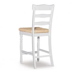 24 in. Linon Hilary White with Rush Seat Counter Stool by Linon Home Decor -Linon Home Decor Shop brown white linon home decor bar stools thd02640 4f 1000