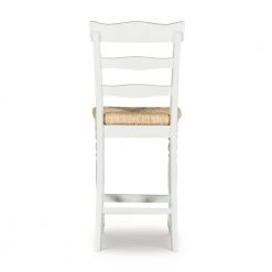 24 in. Linon Hilary White with Rush Seat Counter Stool by Linon Home Decor -Linon Home Decor Shop brown white linon home decor bar stools thd02640 66 1000