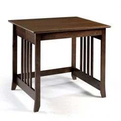 31.5 in. Rectangular Cappuccino 1 Drawer Writing Desk with Storage by Linon Home Decor